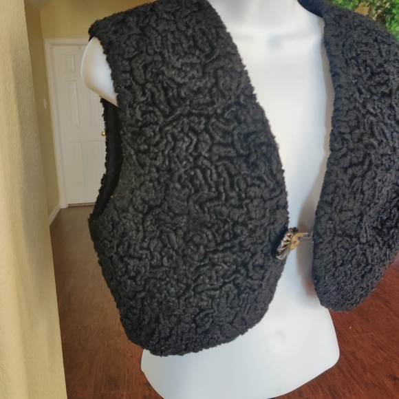 S. Eisenberg California VTG Curl LambsWool Vest - Picture 3 of 5